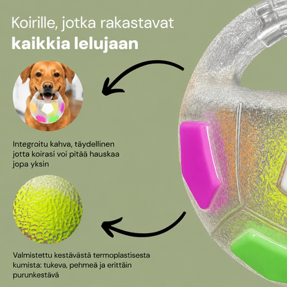 Stressiä lievittävä pallo koiralle